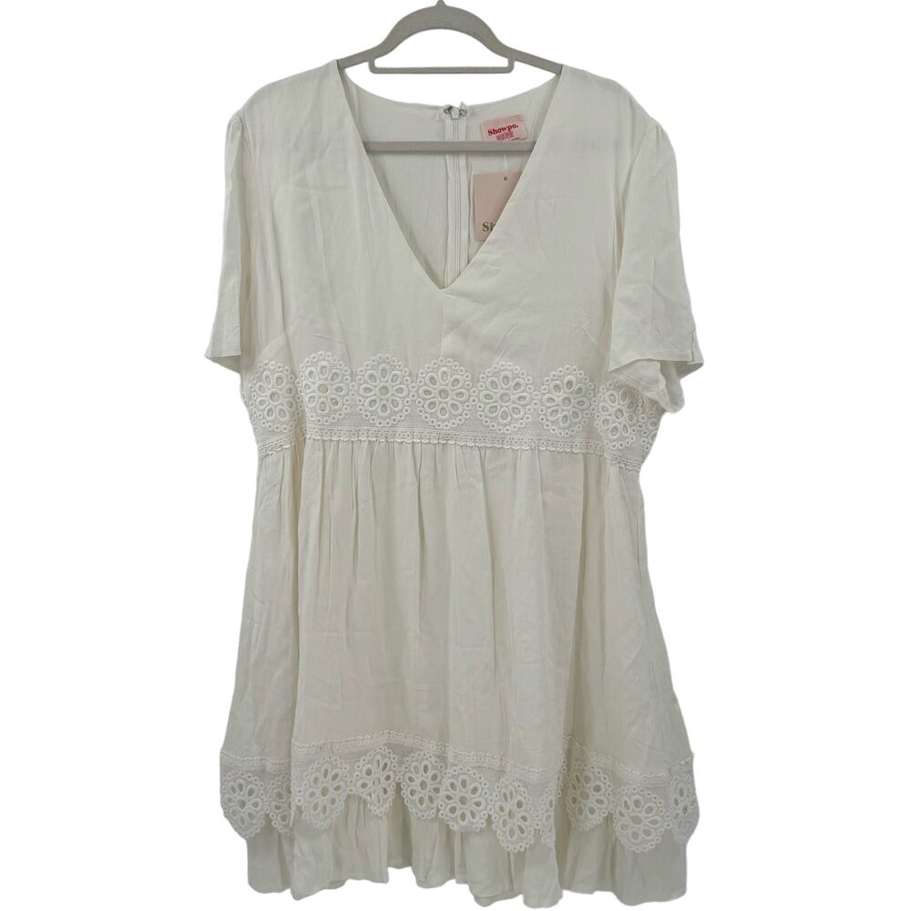 NWT Showpo White Me Before you mini dress